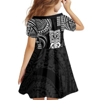 Hawaii Ku God Family Matching Off Shoulder Maxi Dress and Hawaiian Shirt Kakau Mix Polynesian Tattoo LT14 - Polynesian Pride