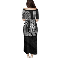 Hawaii Ku God Family Matching Puletasi and Hawaiian Shirt Kakau Mix Polynesian Tattoo LT14 - Polynesian Pride