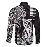 Hawaii Ku God Family Matching Short Sleeve Bodycon Dress and Hawaiian Shirt Kakau Mix Polynesian Tattoo LT14 - Polynesian Pride