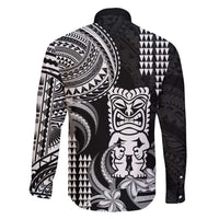 Hawaii Ku God Family Matching Tank Maxi Dress and Hawaiian Shirt Kakau Mix Polynesian Tattoo LT14 - Polynesian Pride