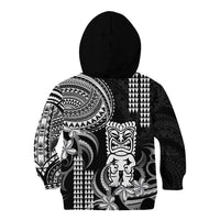 Hawaii Ku God Kid Hoodie Kakau Mix Polynesian Tattoo LT14 - Polynesian Pride