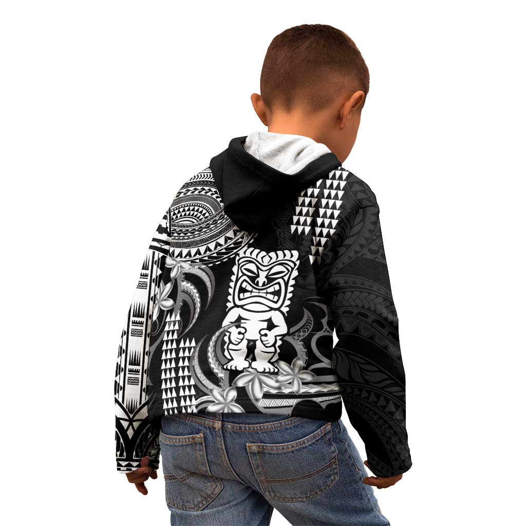 Hawaii Ku God Kid Hoodie Kakau Mix Polynesian Tattoo LT14 - Polynesian Pride