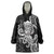 Black Hawaii Kanaloa God Wearable Blanket Hoodie Hawaiian Octopus