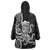 Black Hawaii Kanaloa God Wearable Blanket Hoodie Hawaiian Octopus