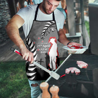 New Zealand ANZAC Day Apron 25th April Silver Fern With Poppy - Polynesian Pride