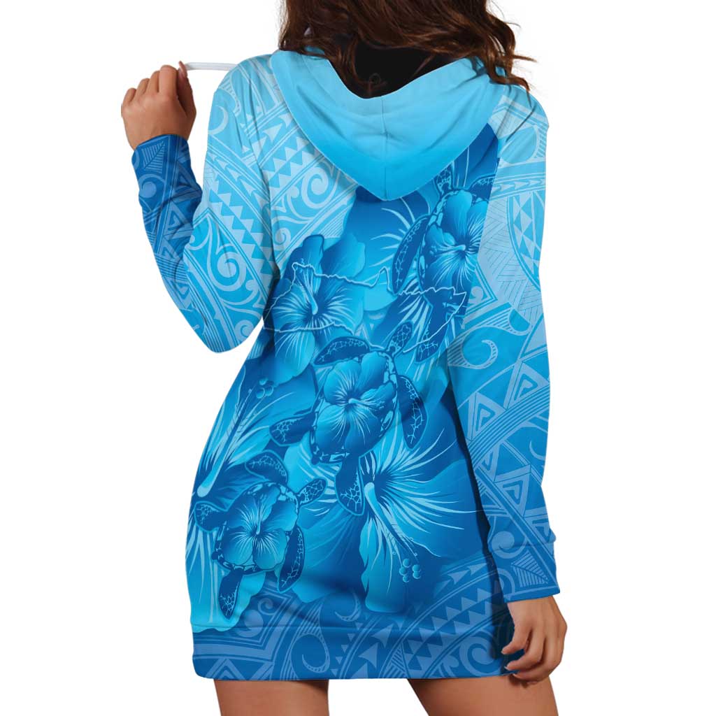 Aloha Hawaii Molokai Island Hoodie Dress Hibiscus Tribal Honu Hawaiian Tattoo LT14 - Polynesian Pride
