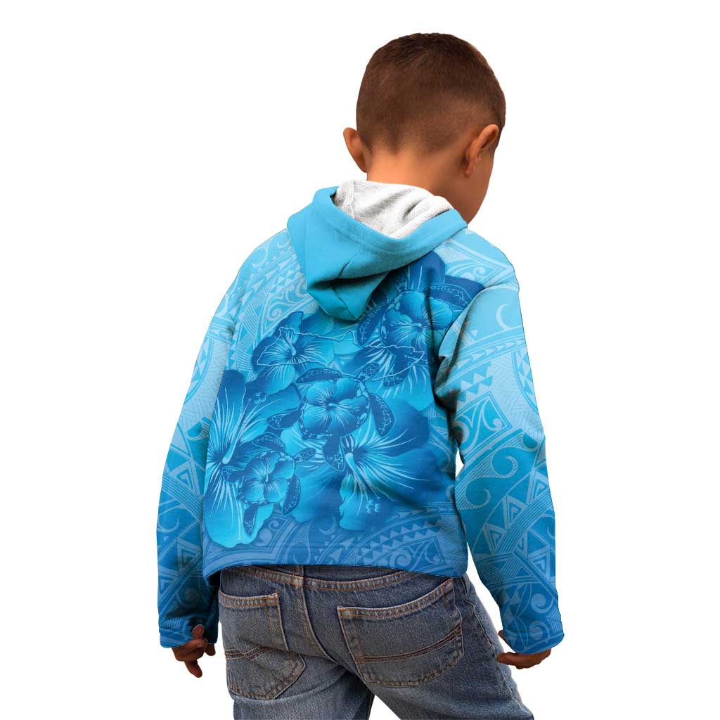 Aloha Hawaii Molokai Island Kid Hoodie Hibiscus Tribal Honu Hawaiian Tattoo