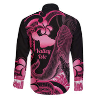 Aloha Hawaii Maui Family Matching Summer Maxi Dress and Hawaiian Shirt Valley Isle Humpback Whale Black LT14 - Polynesian Pride