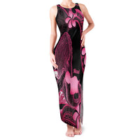 Aloha Hawaii Maui Family Matching Tank Maxi Dress and Hawaiian Shirt Valley Isle Humpback Whale Black LT14 Mom's Dress Black - Polynesian Pride