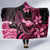 Aloha Hawaii Maui Hooded Blanket Valley Isle Humpback Whale Black