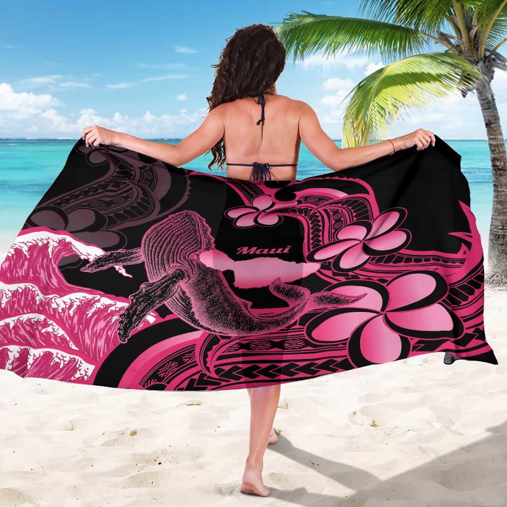 Aloha Hawaii Maui Sarong Valley Isle Humpback Whale Black