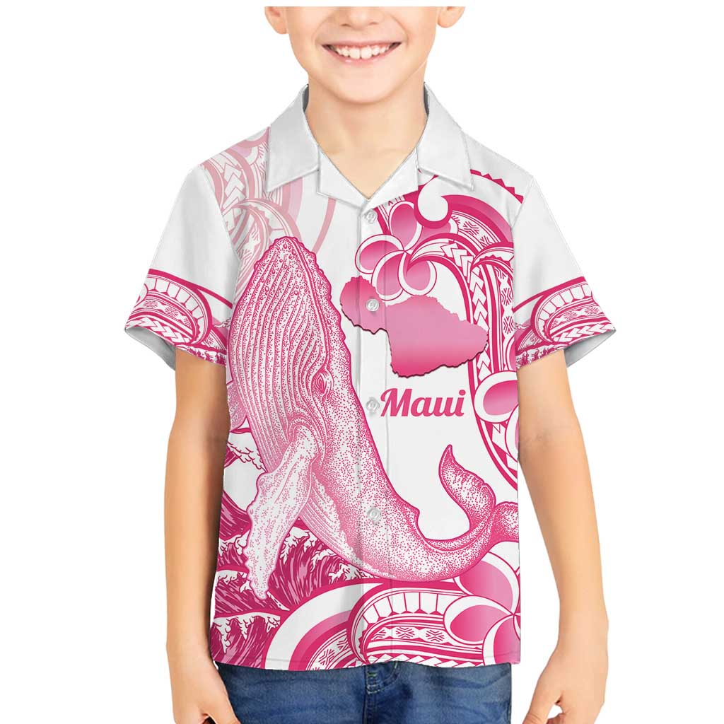 Aloha Hawaii Maui Family Matching Mermaid Dress and Hawaiian Shirt Valley Isle Humpback Whale White LT14 Son's Shirt White - Polynesian Pride