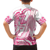 Aloha Hawaii Maui Family Matching Off Shoulder Maxi Dress and Hawaiian Shirt Valley Isle Humpback Whale White LT14 - Polynesian Pride