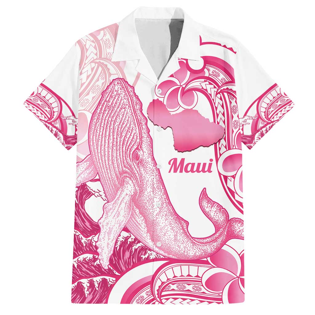 Aloha Hawaii Maui Family Matching Summer Maxi Dress and Hawaiian Shirt Valley Isle Humpback Whale White LT14 Dad's Shirt - Short Sleeve White - Polynesian Pride