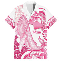 Aloha Hawaii Maui Family Matching Summer Maxi Dress and Hawaiian Shirt Valley Isle Humpback Whale White LT14 Dad's Shirt - Short Sleeve White - Polynesian Pride