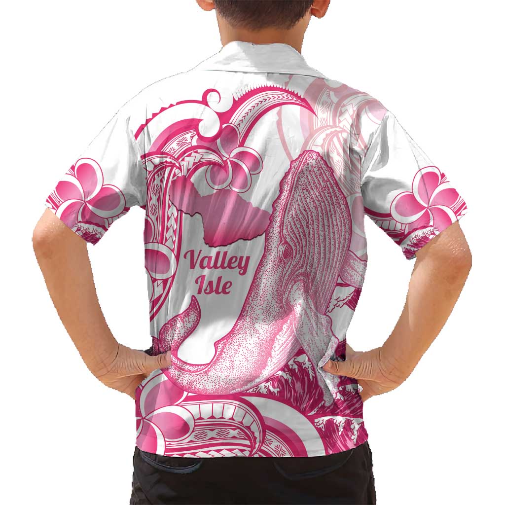 Aloha Hawaii Maui Family Matching Tank Maxi Dress and Hawaiian Shirt Valley Isle Humpback Whale White LT14 - Polynesian Pride