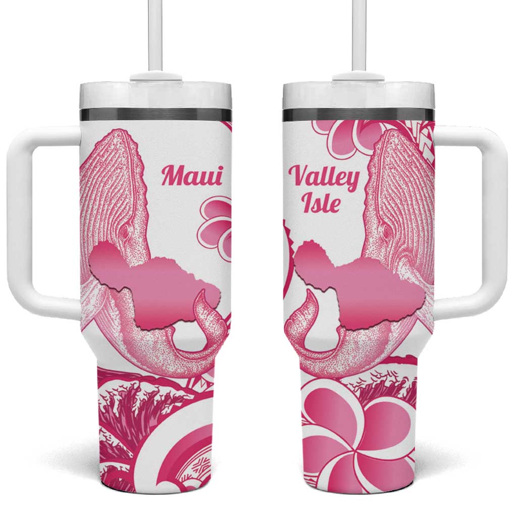Aloha Hawaii Maui Tumbler With Handle Valley Isle Humpback Whale White