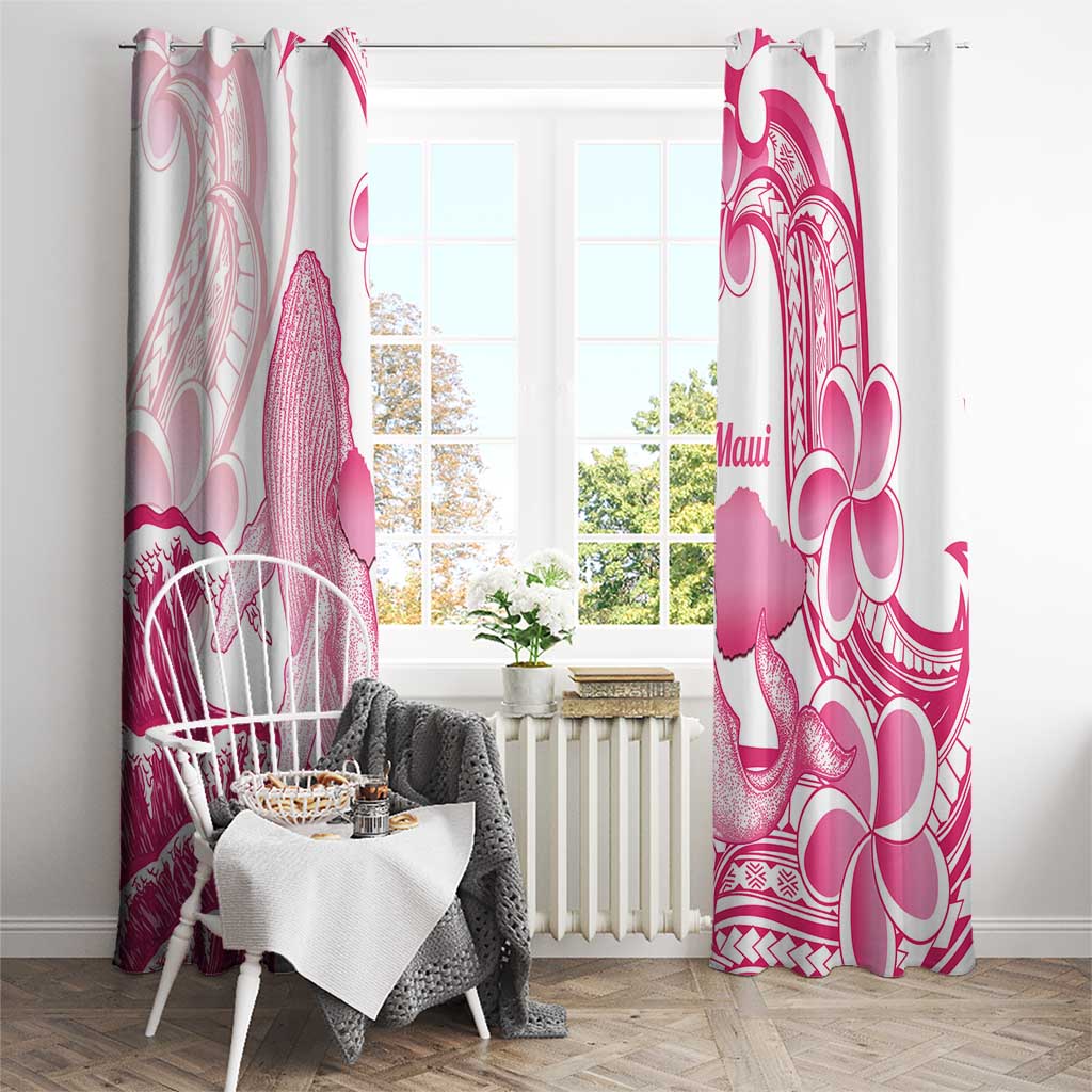 Aloha Hawaii Maui Window Curtain Valley Isle Humpback Whale White