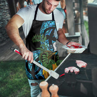 Turquoise New Zealand Kowhai And Piwakawaka Apron Maori Ngaru Paua Shell - Polynesian Pride
