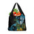 Turquoise New Zealand Kowhai And Piwakawaka Grocery Bag Maori Ngaru Paua Shell