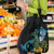 Turquoise New Zealand Kowhai And Piwakawaka Grocery Bag Maori Ngaru Paua Shell