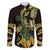 Yellow New Zealand Kowhai And Piwakawaka Family Matching Off Shoulder Maxi Dress and Hawaiian Shirt Maori Ngaru Paua Shell