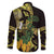 Yellow New Zealand Kowhai And Piwakawaka Family Matching Short Sleeve Bodycon Dress and Hawaiian Shirt Maori Ngaru Paua Shell