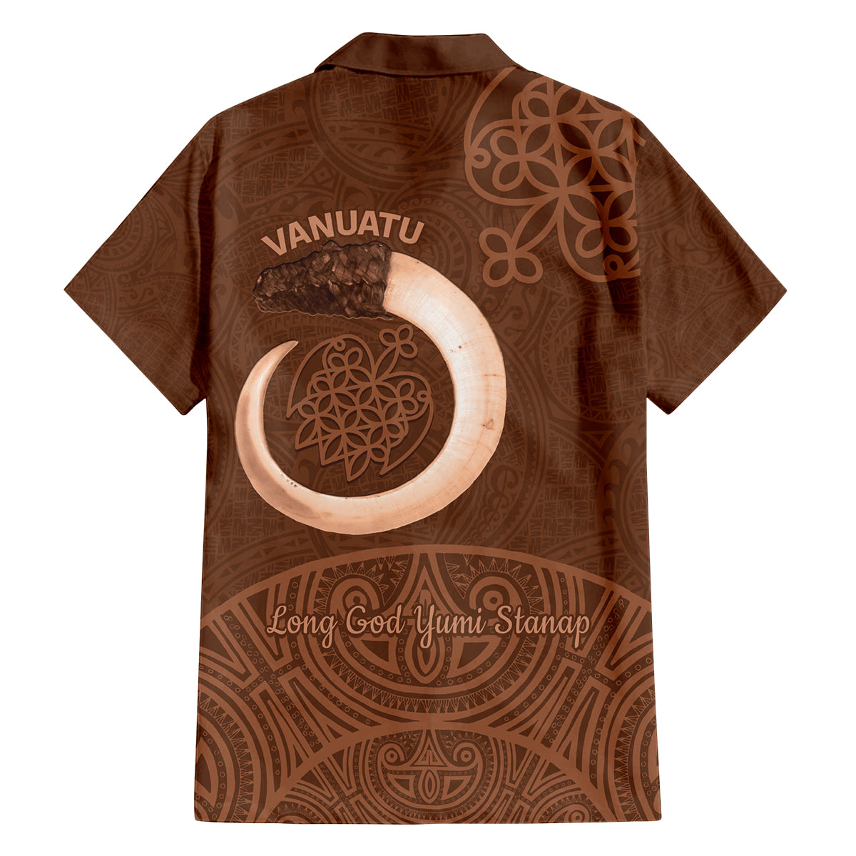 Vanuatu Indipendens Dei Family Matching Puletasi and Hawaiian Shirt Yumi Sand Drawing Turtle Mix Lapita LT14 - Polynesian Pride