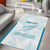 Custom New Zealand Silver Fern Football Area Rug Come On All White