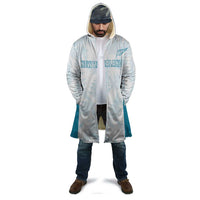 Custom New Zealand Silver Fern Football Cloak Come On All White - Polynesian Pride