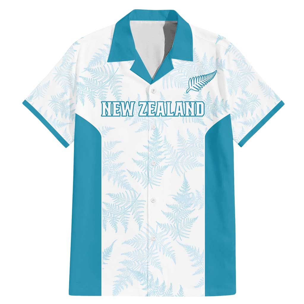 Custom New Zealand Silver Fern Football Family Matching Mermaid Dress and Hawaiian Shirt Come On All White LT14 Dad's Shirt - Short Sleeve White - Polynesian Pride