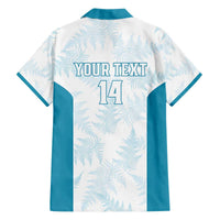 Custom New Zealand Silver Fern Football Family Matching Off The Shoulder Long Sleeve Dress and Hawaiian Shirt Come On All White LT14 - Polynesian Pride