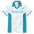 Custom New Zealand Silver Fern Football Family Matching Off Shoulder Short Dress and Hawaiian Shirt Come On All White