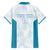 Custom New Zealand Silver Fern Football Family Matching Off Shoulder Short Dress and Hawaiian Shirt Come On All White