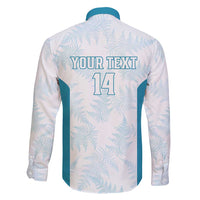 Custom New Zealand Silver Fern Football Family Matching Off Shoulder Short Dress and Hawaiian Shirt Come On All White LT14 - Polynesian Pride