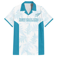 Custom New Zealand Silver Fern Football Family Matching Short Sleeve Bodycon Dress and Hawaiian Shirt Come On All White LT14 Dad's Shirt - Short Sleeve White - Polynesian Pride