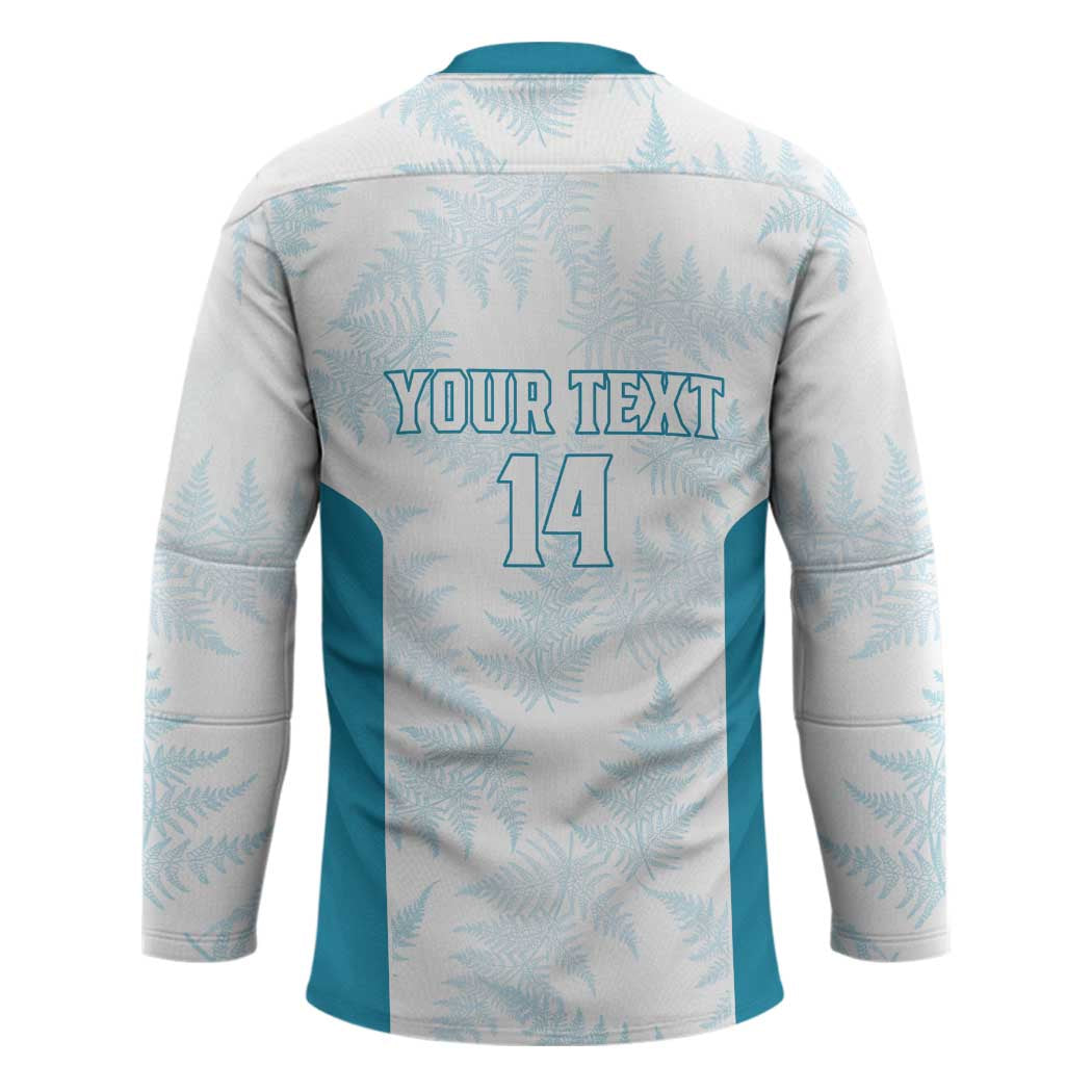 Custom New Zealand Silver Fern Football Hockey Jersey Come On All White - Polynesian Pride