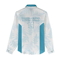 Custom New Zealand Silver Fern Football Women Casual Shirt Come On All White LT14 - Polynesian Pride