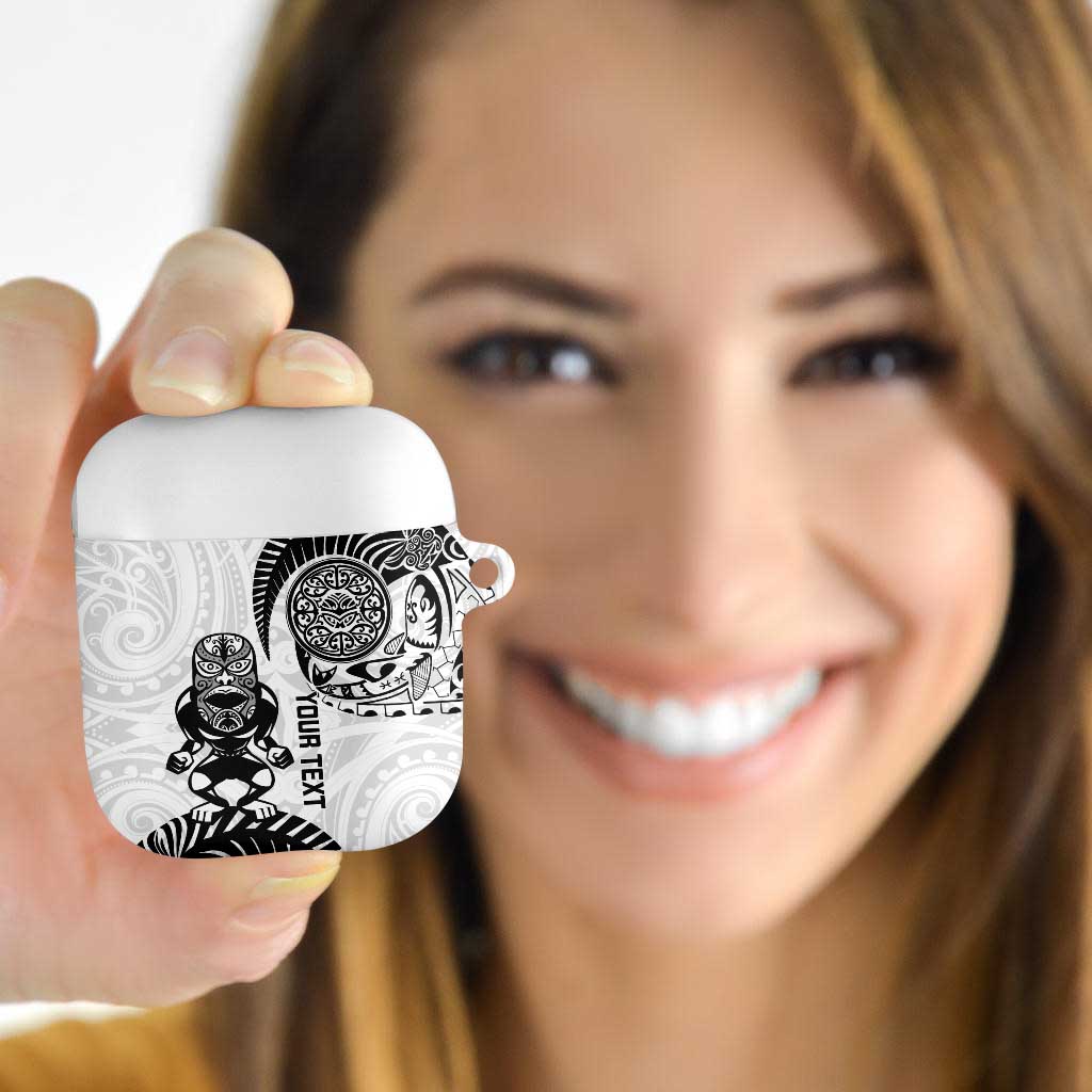 Custom Aotearoa Football AirPods Case NZ Maori Tiki Go Champions - Polynesian Pride