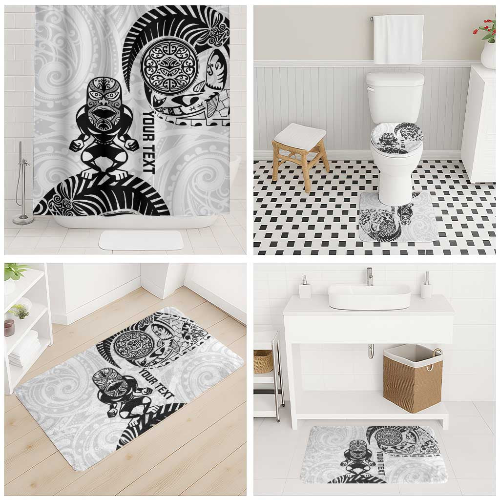 Custom Aotearoa Football Bathroom Set NZ Maori Tiki Go Champions LT14 - Polynesian Pride