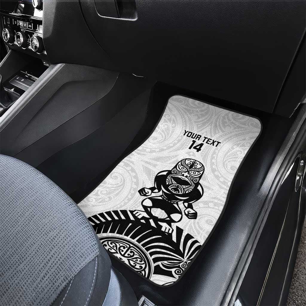Custom Aotearoa Football Car Mats NZ Maori Tiki Go Champions LT14 - Polynesian Pride