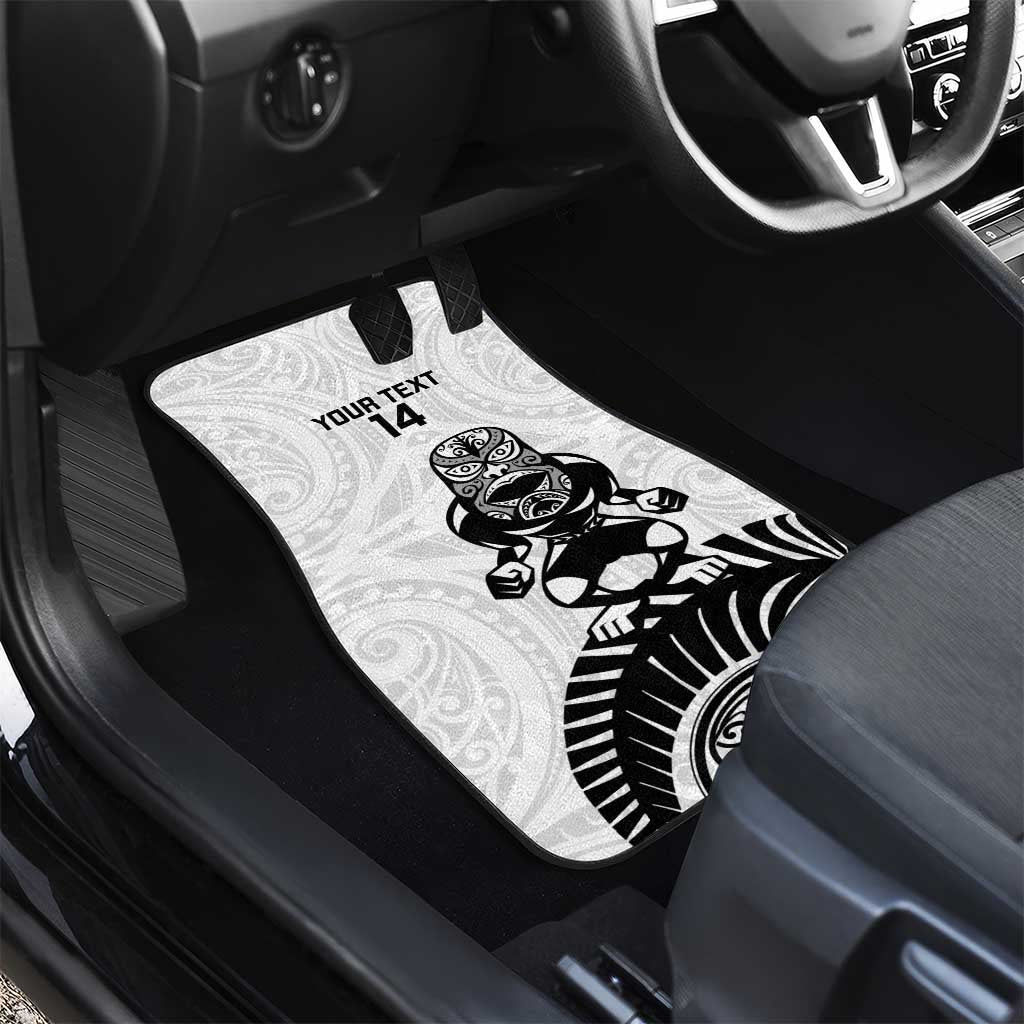 Custom Aotearoa Football Car Mats NZ Maori Tiki Go Champions LT14 - Polynesian Pride