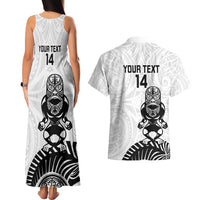 Custom Aotearoa Football Couples Matching Tank Maxi Dress and Hawaiian Shirt NZ Maori Tiki Go Champions LT14 - Polynesian Pride