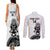 Custom Aotearoa Football Couples Matching Tank Maxi Dress and Long Sleeve Button Shirt NZ Maori Tiki Go Champions
