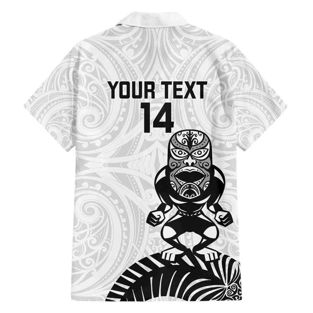 Custom Aotearoa Football Family Matching Off Shoulder Short Dress and Hawaiian Shirt NZ Maori Tiki Go Champions LT14 - Polynesian Pride
