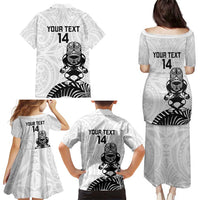 Custom Aotearoa Football Family Matching Puletasi and Hawaiian Shirt NZ Maori Tiki Go Champions LT14 - Polynesian Pride