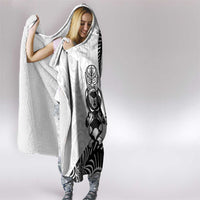 Custom Aotearoa Football Hooded Blanket NZ Maori Tiki Go Champions LT14 - Polynesian Pride