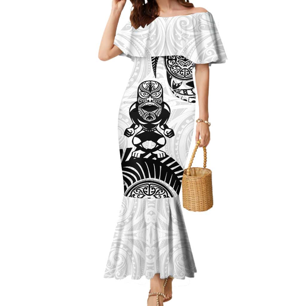 Custom Aotearoa Football Mermaid Dress NZ Maori Tiki Go Champions