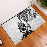 Custom Aotearoa Football Rubber Doormat NZ Maori Tiki Go Champions LT14 - Polynesian Pride
