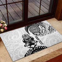 Custom Aotearoa Football Rubber Doormat NZ Maori Tiki Go Champions LT14 - Polynesian Pride